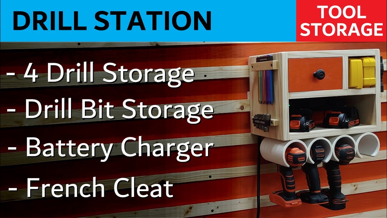 Drill Station - Practical Cordless Tool Storage