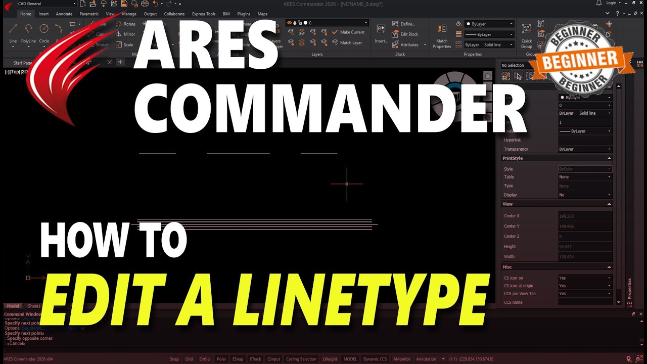 Ares Commander How To Edit A Linetype