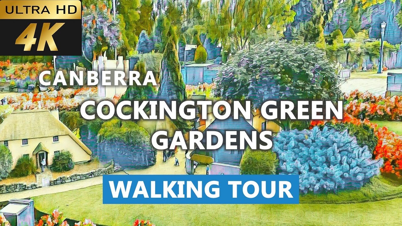 [4k] Cockington Green Gardens Tour | Cockington Green Gardens miniatures park | Canberra attractions