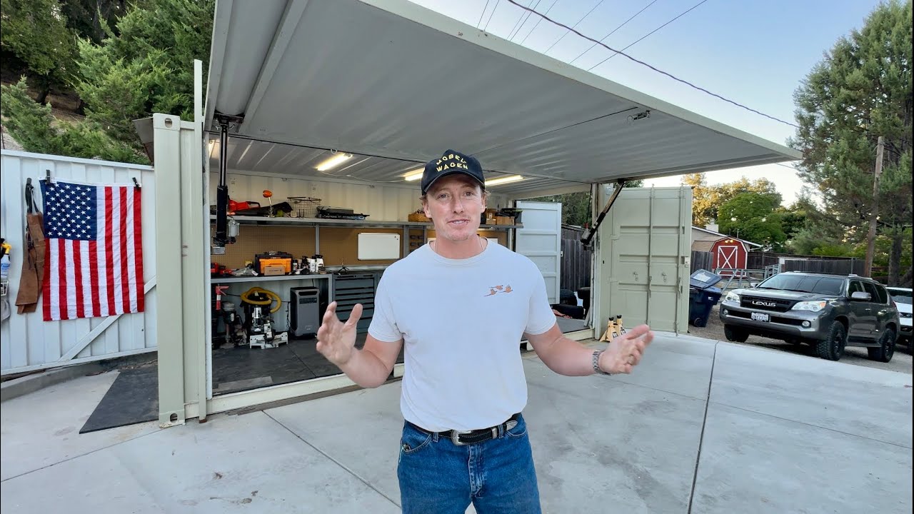 Updates & refinements (DIY shipping container shop) 440 lbs deadlift, 355 zercher new bench press PR