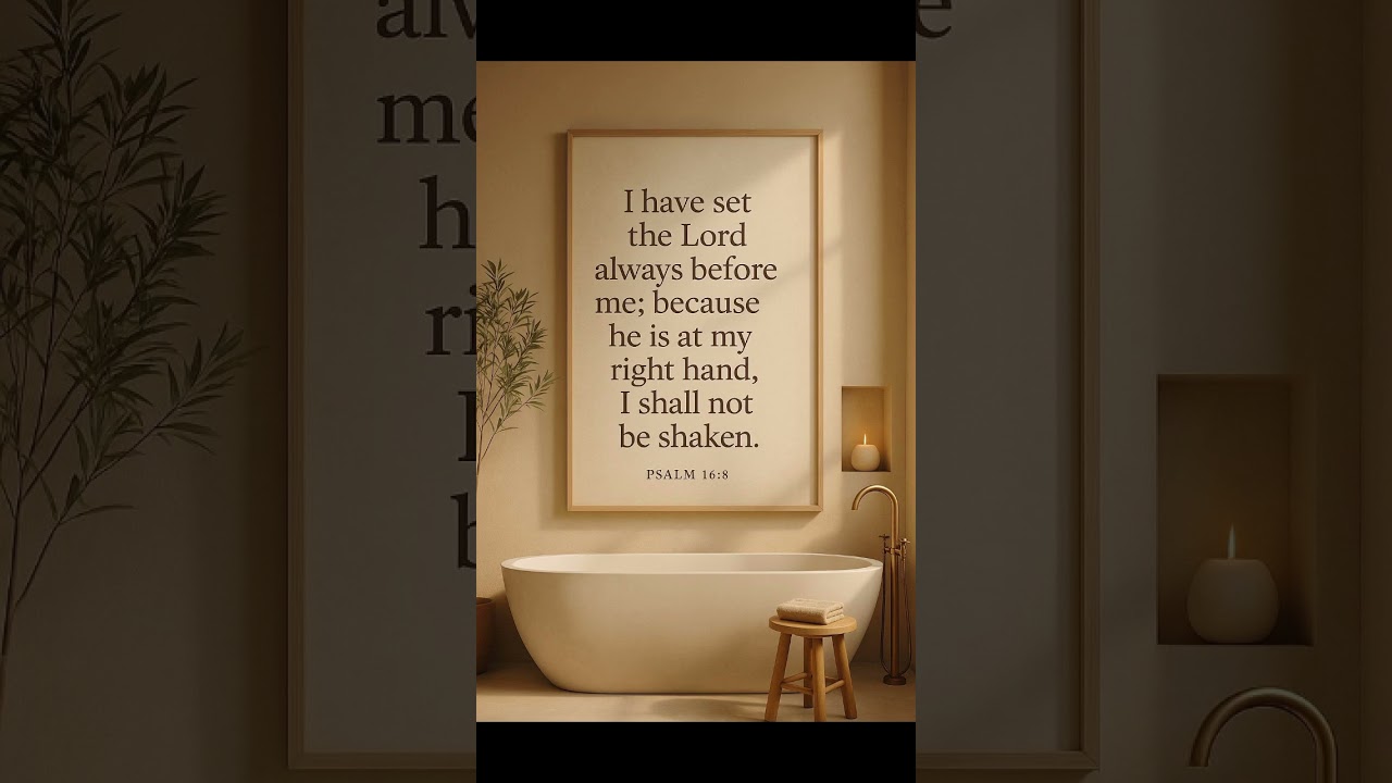 #Psalm168 #UnshakenFaith #ScriptureArt #ChristianAesthetic #FaithOverFear