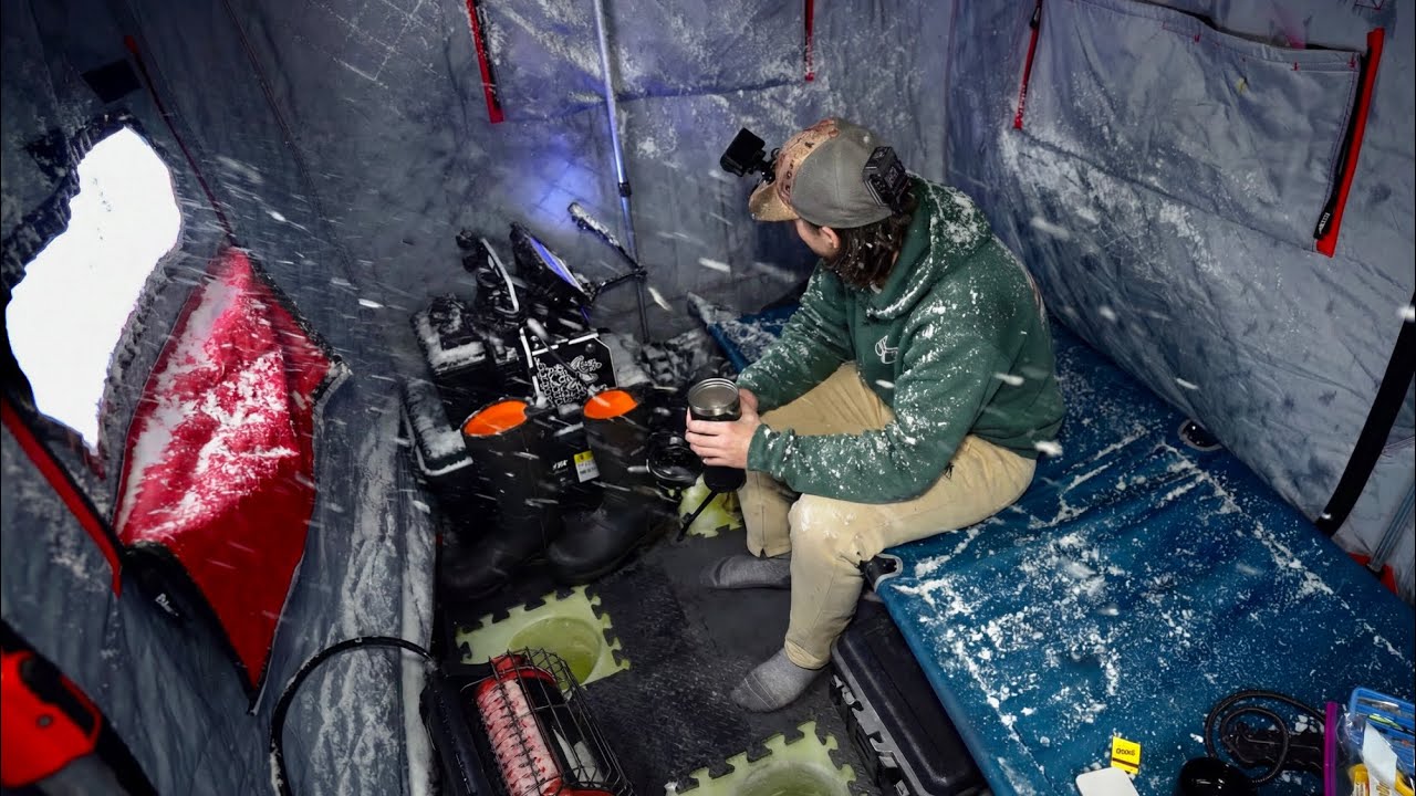 Terrifying Solo Ice Camping Extreme Blizzard (60+ mph winds)