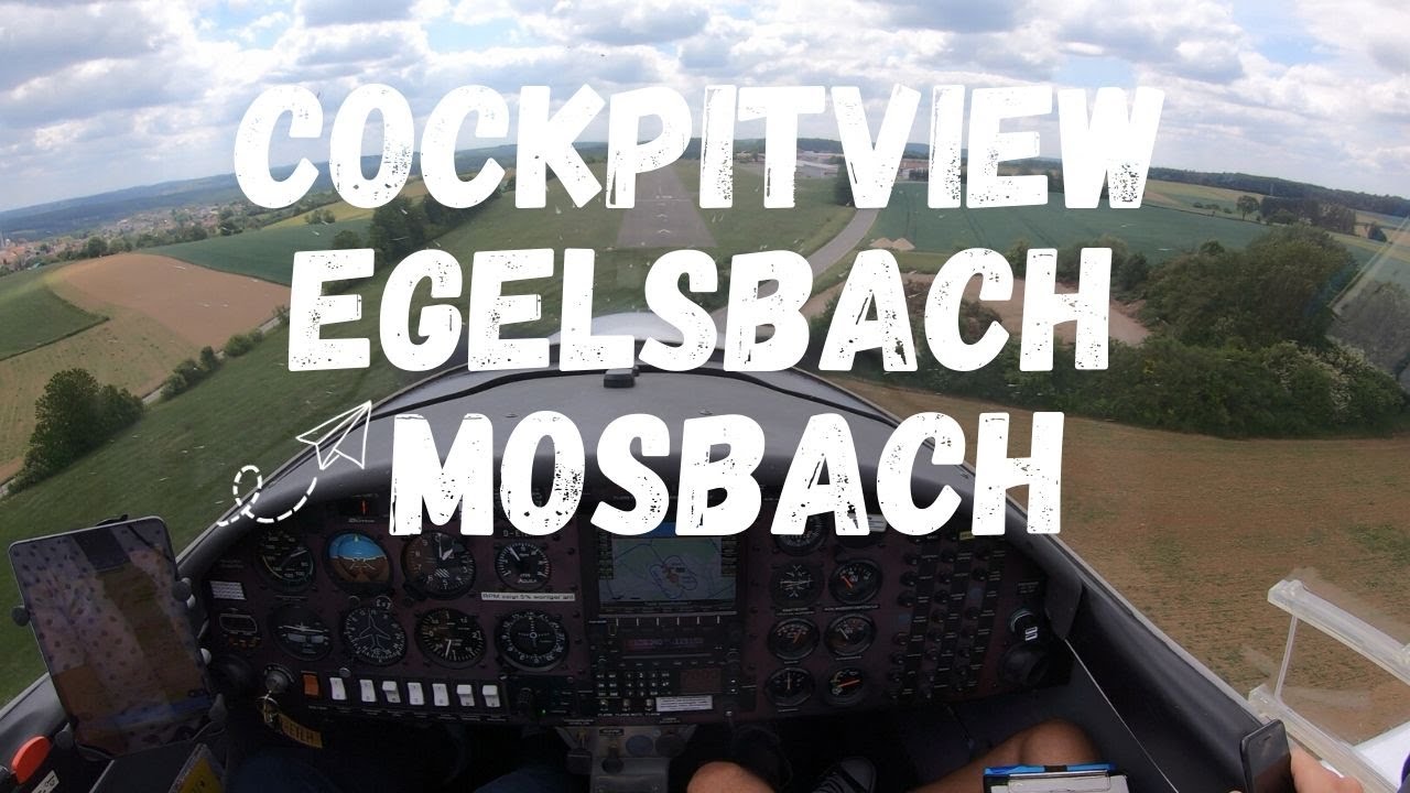 Cockpitview Egelsbach (EDFE) - Mosbach (EDGM) | Aquila A210 |