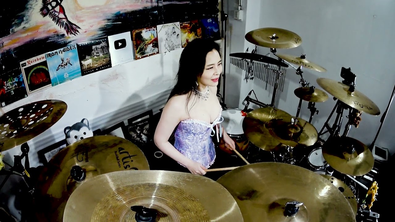 Deep purple  - Smoke on the water drum cover by Ami Kim (216)