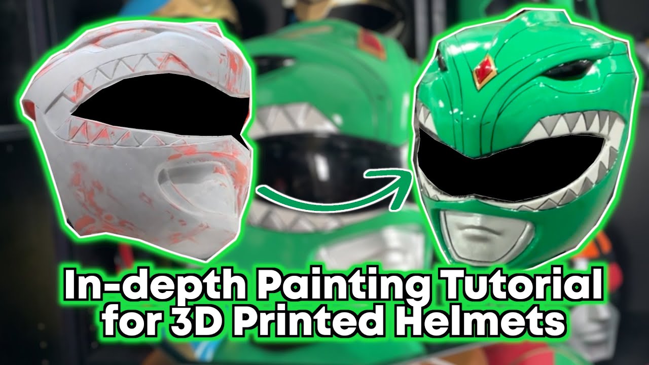DIY Ranger Helmet : How Paint  your 3D Printed Helmets - Full In-depth Tutorial