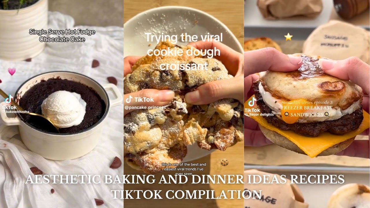 aesthetic baking tiktok compilation 🍪🤍 | recipe video compilation