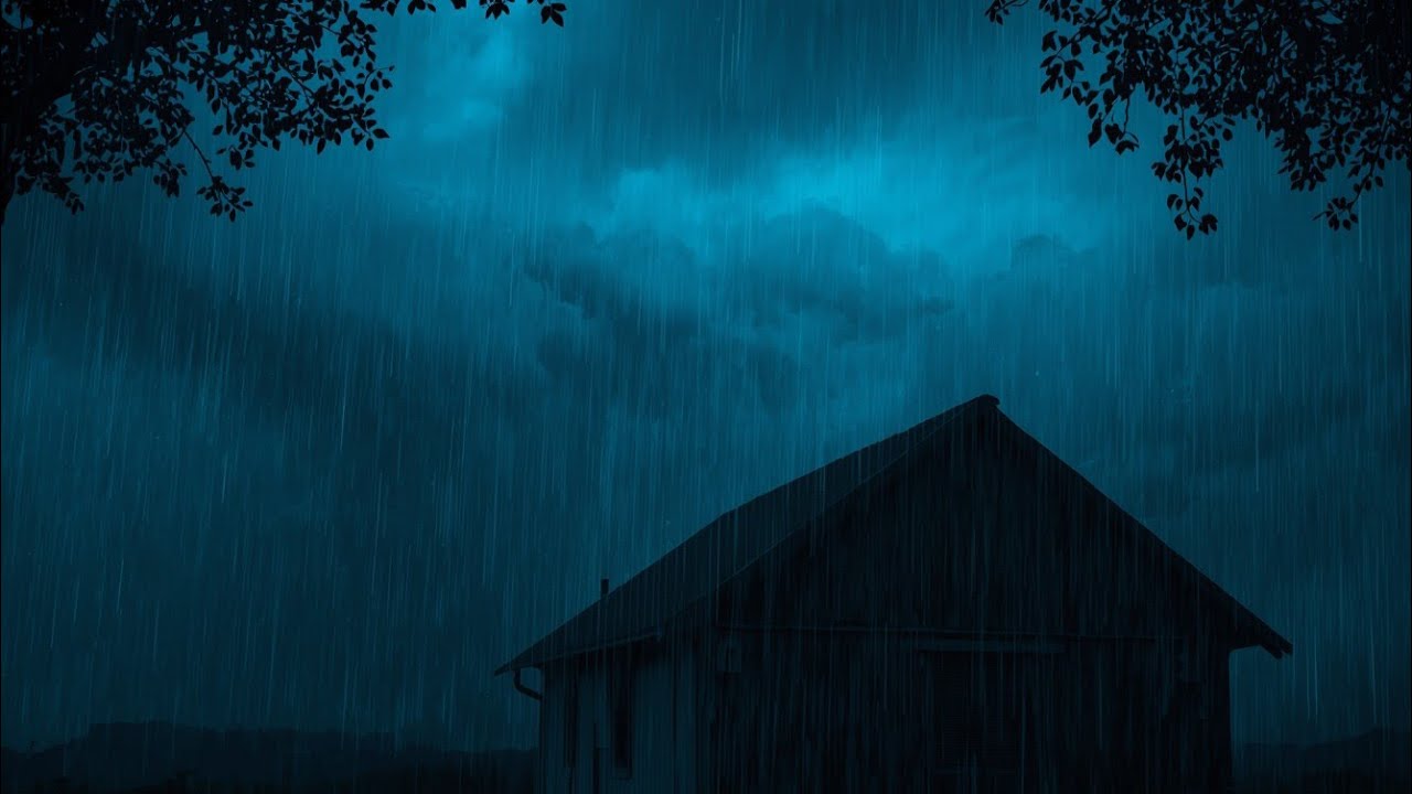 Knock Out in Minutes |Heavy Rainstorm & Deep Thunder on a Garden House | Ultimate Sleep White Noise