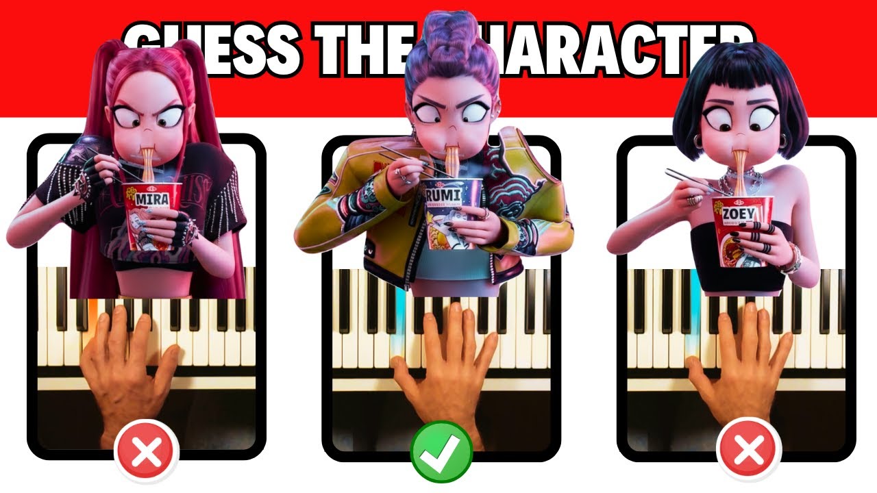 Guess the CHARACTER 🎹 Piano Tutorial 🔥 K-Pop Demon Hunters ONLY 1% CAN (7 Seconds)