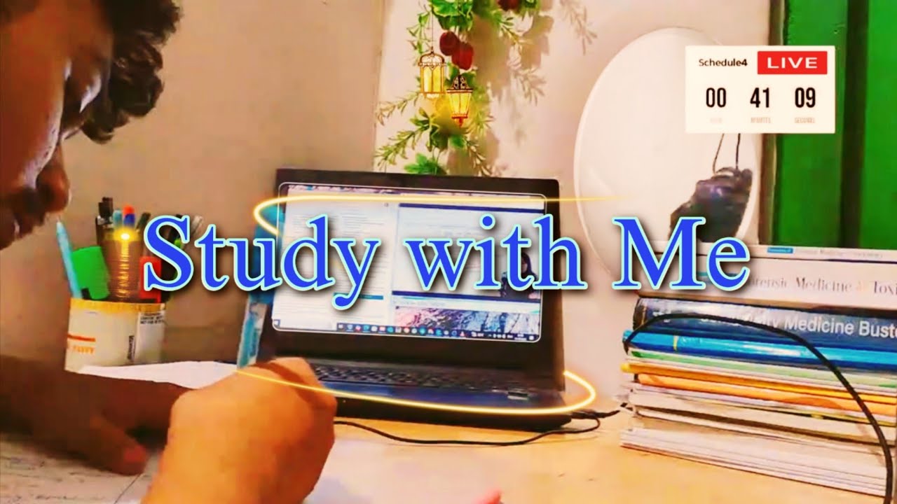 5 HOURS Study With Me | NEET PG |  STUDY WITH ME  Live  - 5/5 pomodoro with  Rain sound