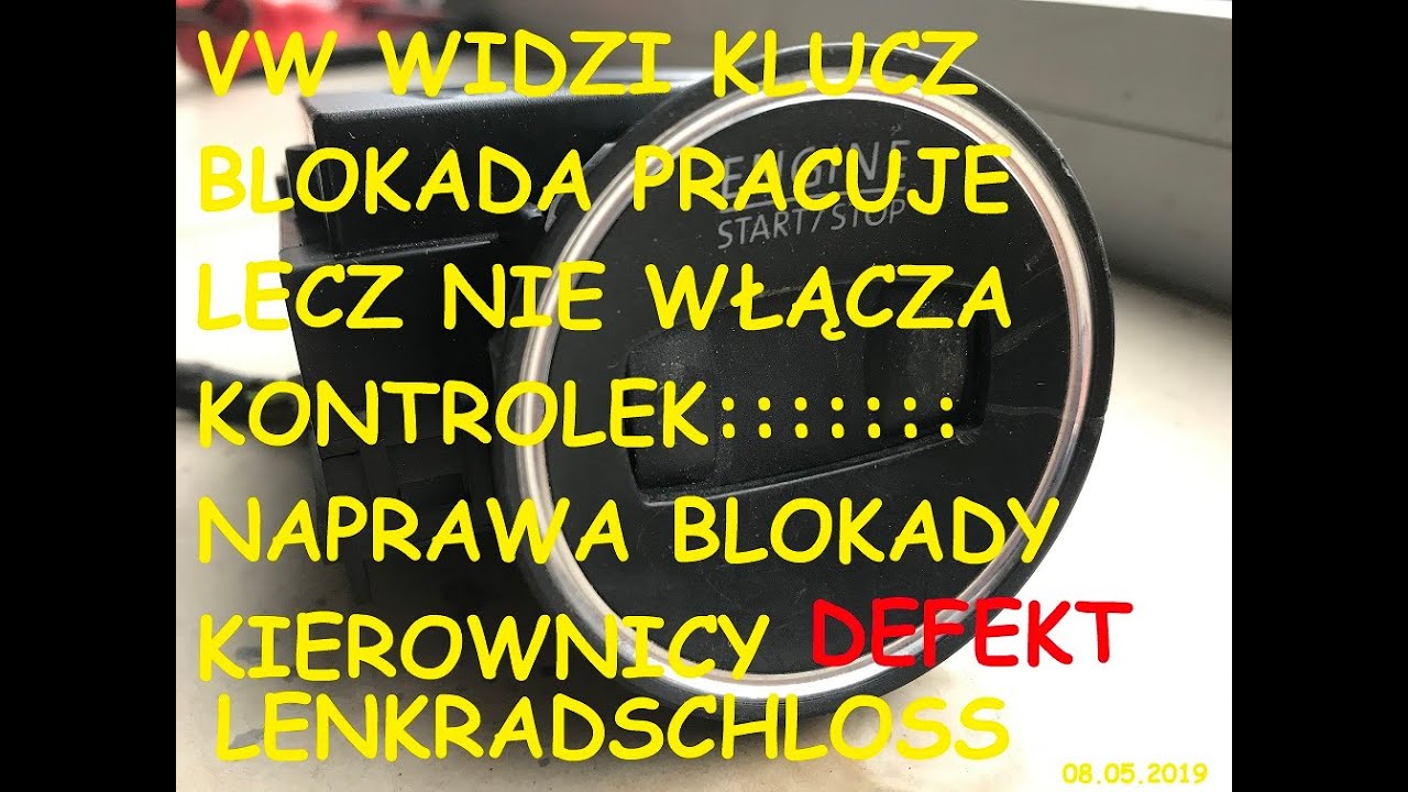 EXPERT VW blokada kierownicy passat audi skoda seat diagnoza i naprawa modułu module LENKRADSCHLOSS