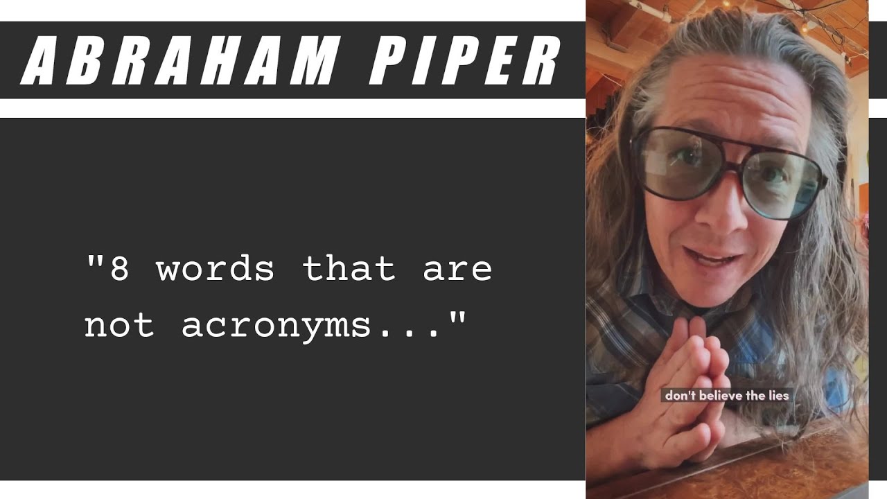 8 words that are NOT acronyms
