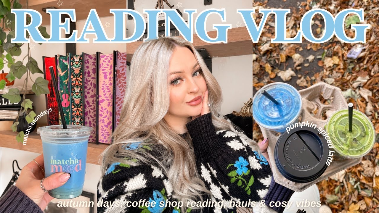 READING VLOG ★ coffee shops, reading romantasy, lots of hauls, bookshopping & more! 🐉📖🩵🍵 WEEKLY VLOG