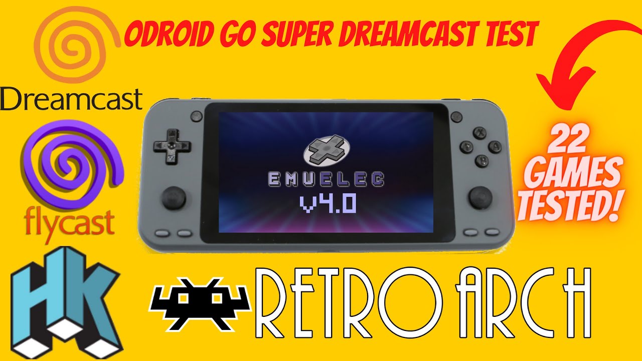 Odroid Go Super Dreamcast Emulation Test (22 Games)
