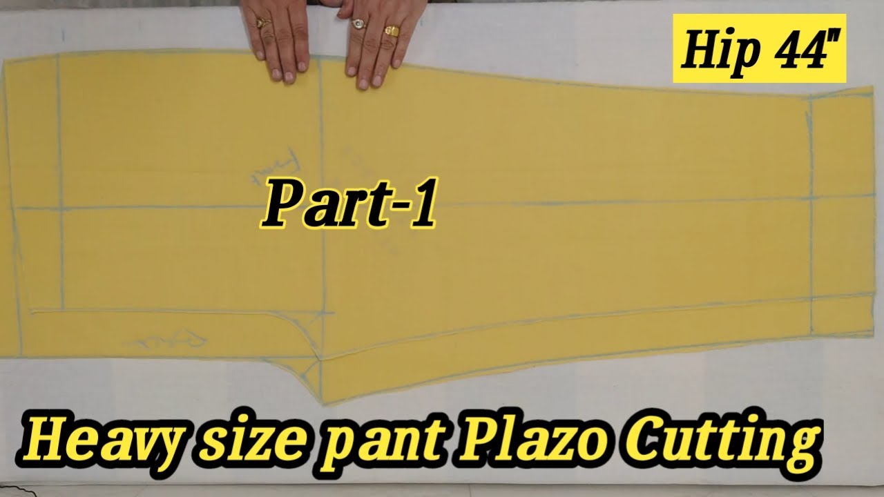 Heavy Size Pant Plazo Cutting / हेवी साइज़ पैन्ट पलाजों की कटिंग बूटीक में ऐसे की जाती  है |