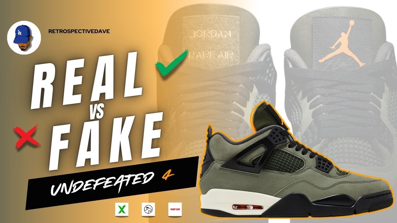 Undefeated Jordan 4 Real vs Fake: Authenticate Your Pair Today!