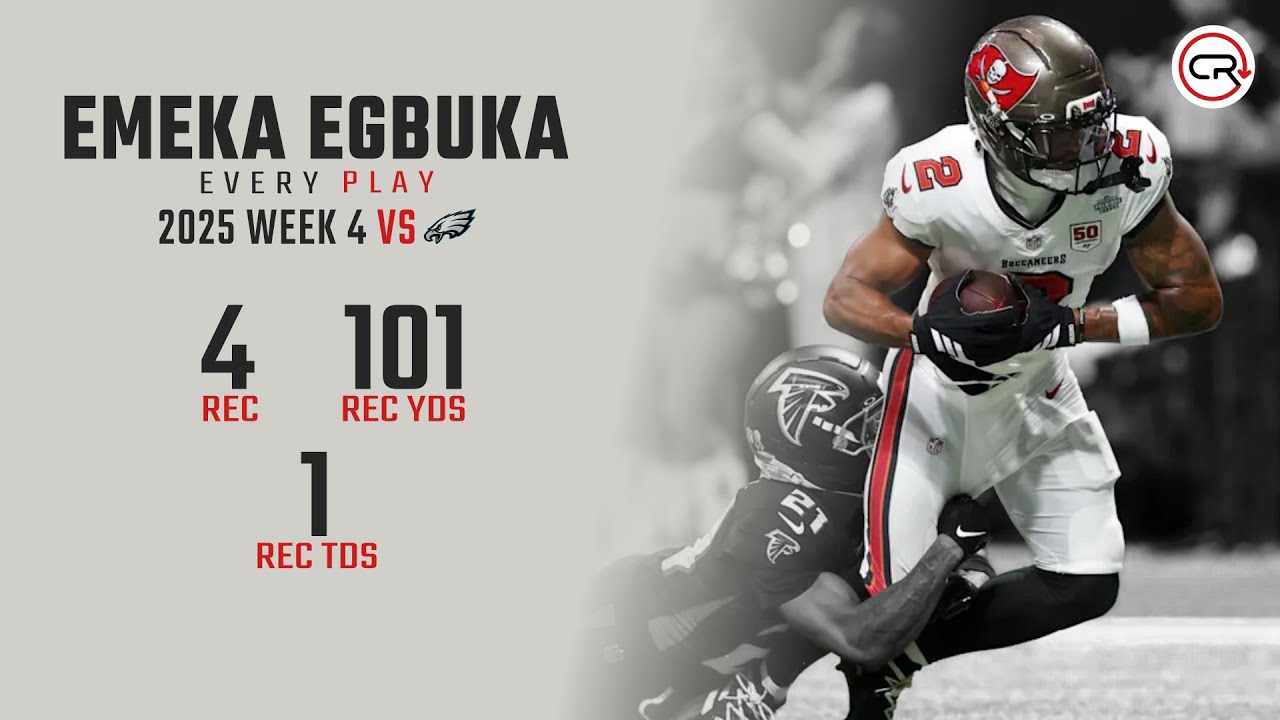 Emeka Egbuka Week 4 Highlights | Every Target and Catch vs Eagles
