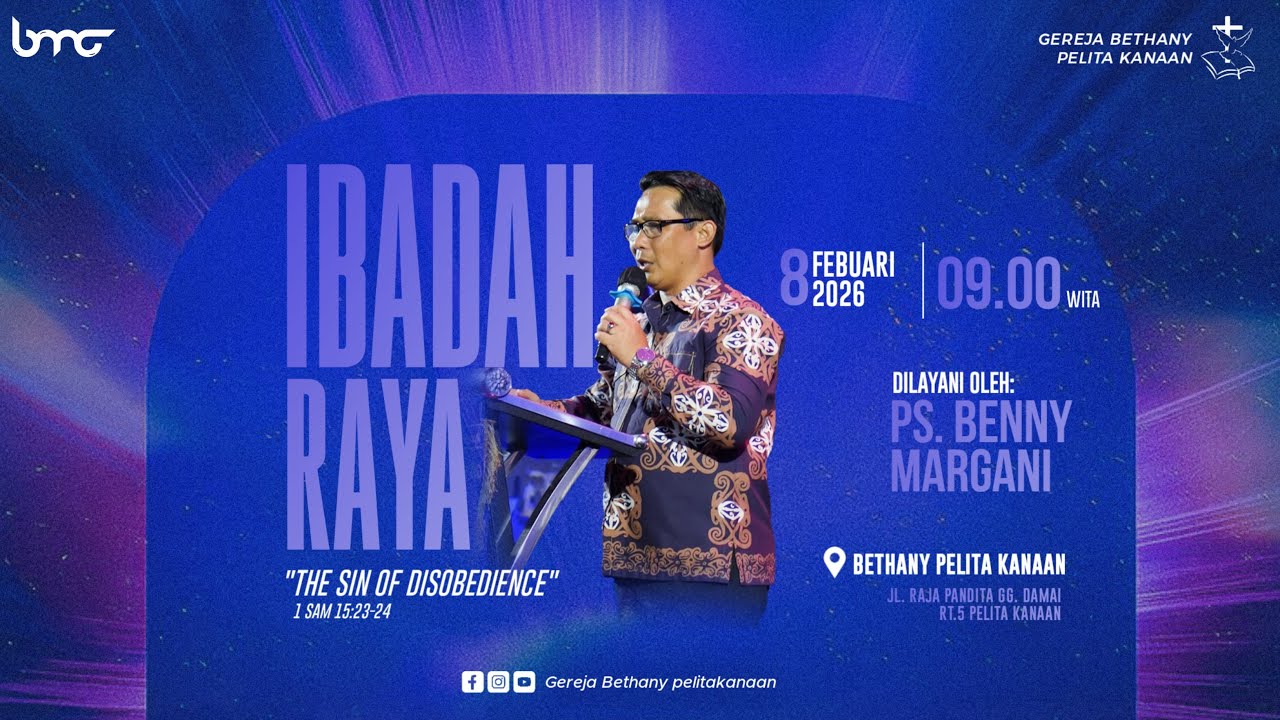 IBADAH RAYA  BMC PELITA KANAAN,. Minggu, 08. 02.26