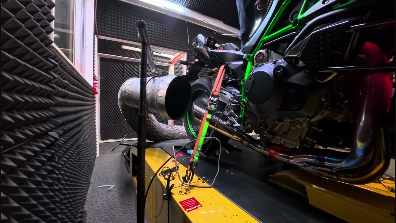 Kawasaki H2 2025 Vandemon brushed titanium Exhaust DYNO 🔥
