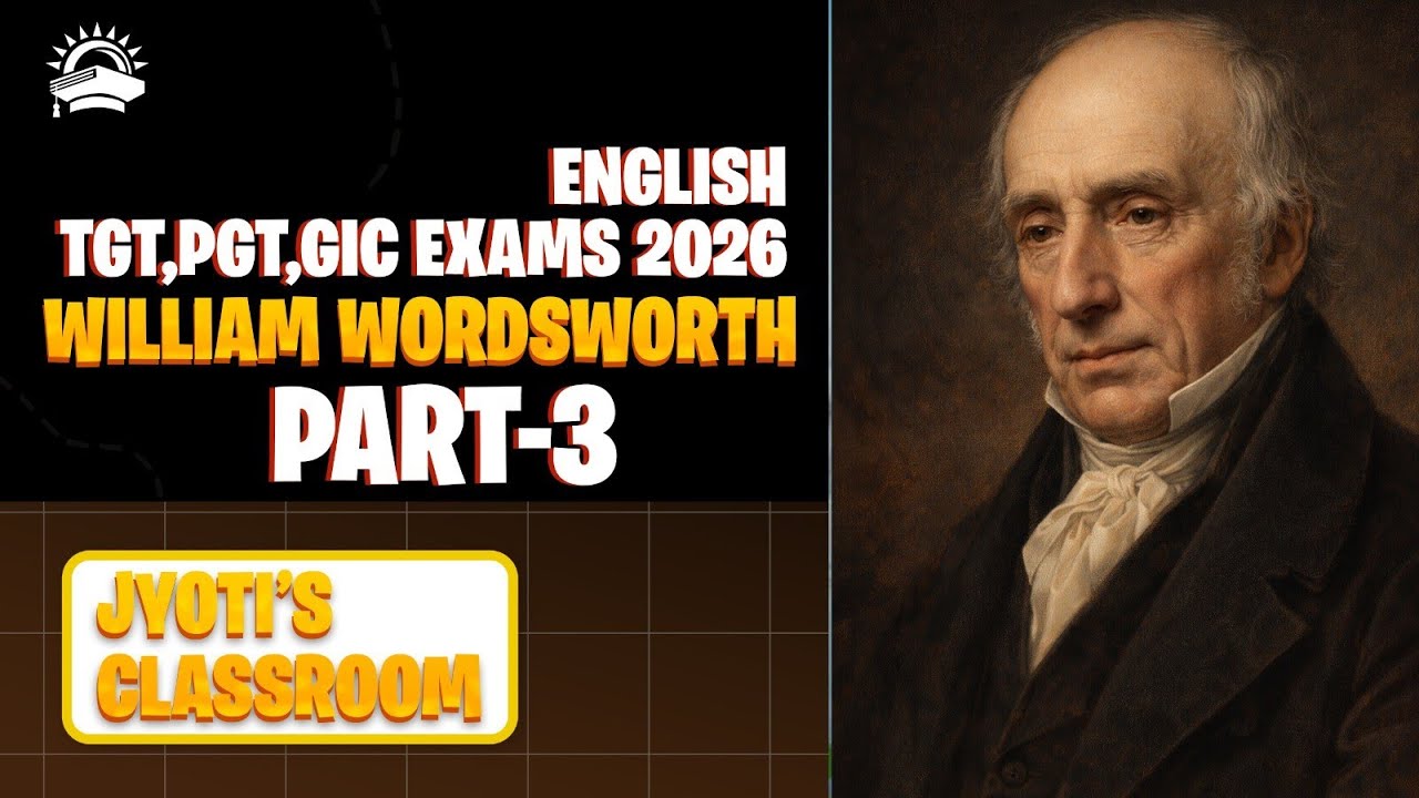 William Wordsworth ||Part 3 || MCQS ||Youth Competition Time ||