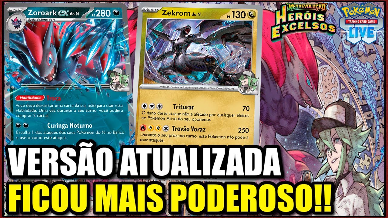 Zoroark do N Atualizado: Duas Versões INSANAS Pré e Pós Rotação | Pokémon TCG Live
