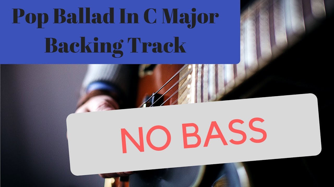 Pop Ballad in C major Backing Track (no bass)