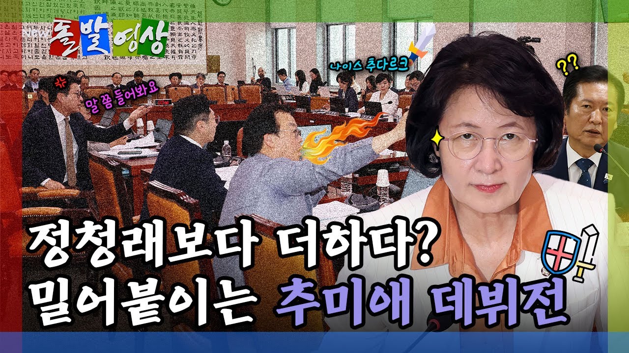 [돌발영상] 추미애의 첫 법사위, 국힘은 