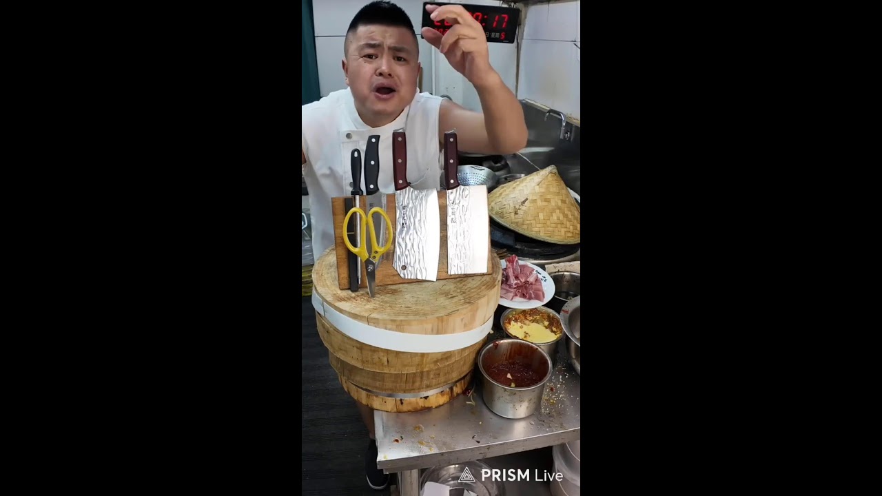 delicious food cook by funny man