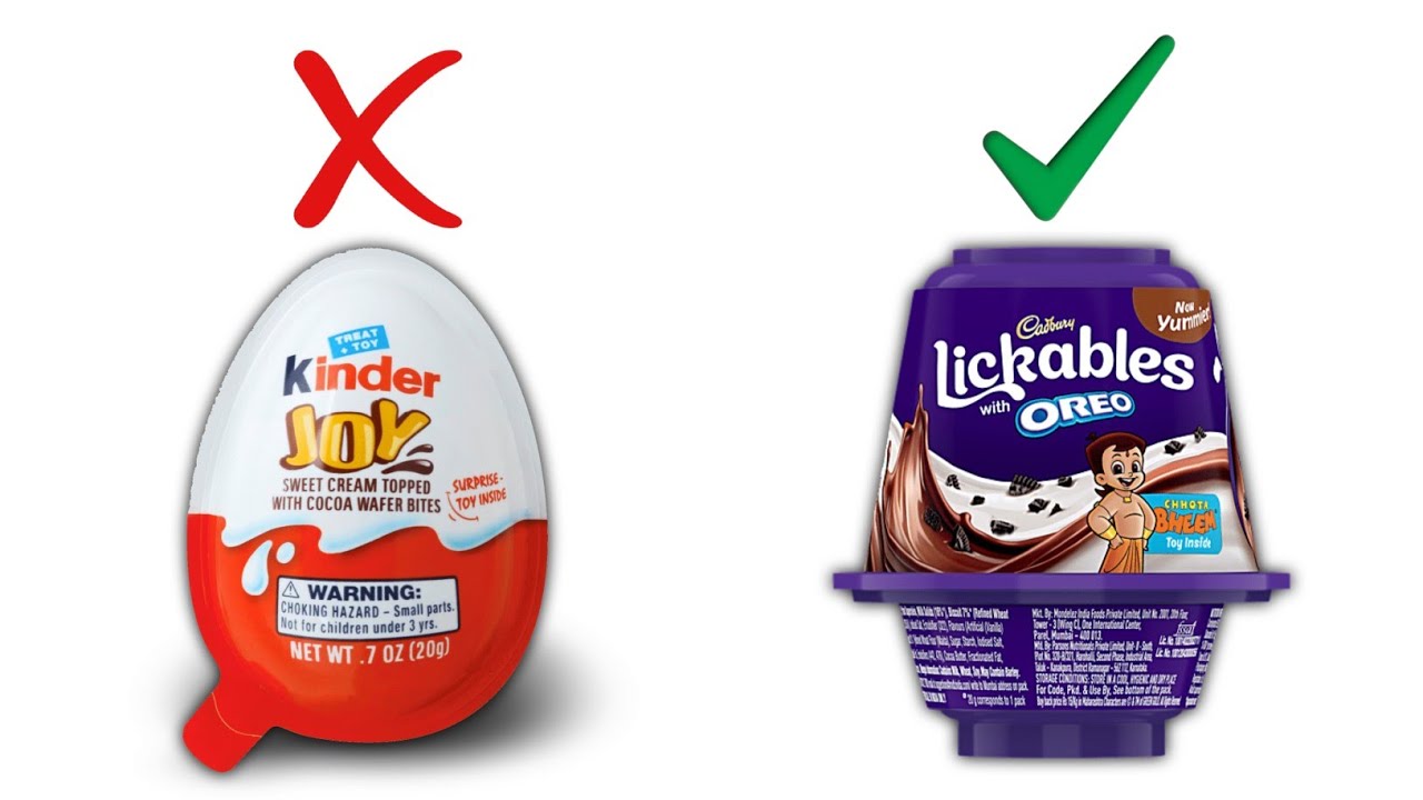 Kinder Joy Vs Cadbury Lickables OREO 