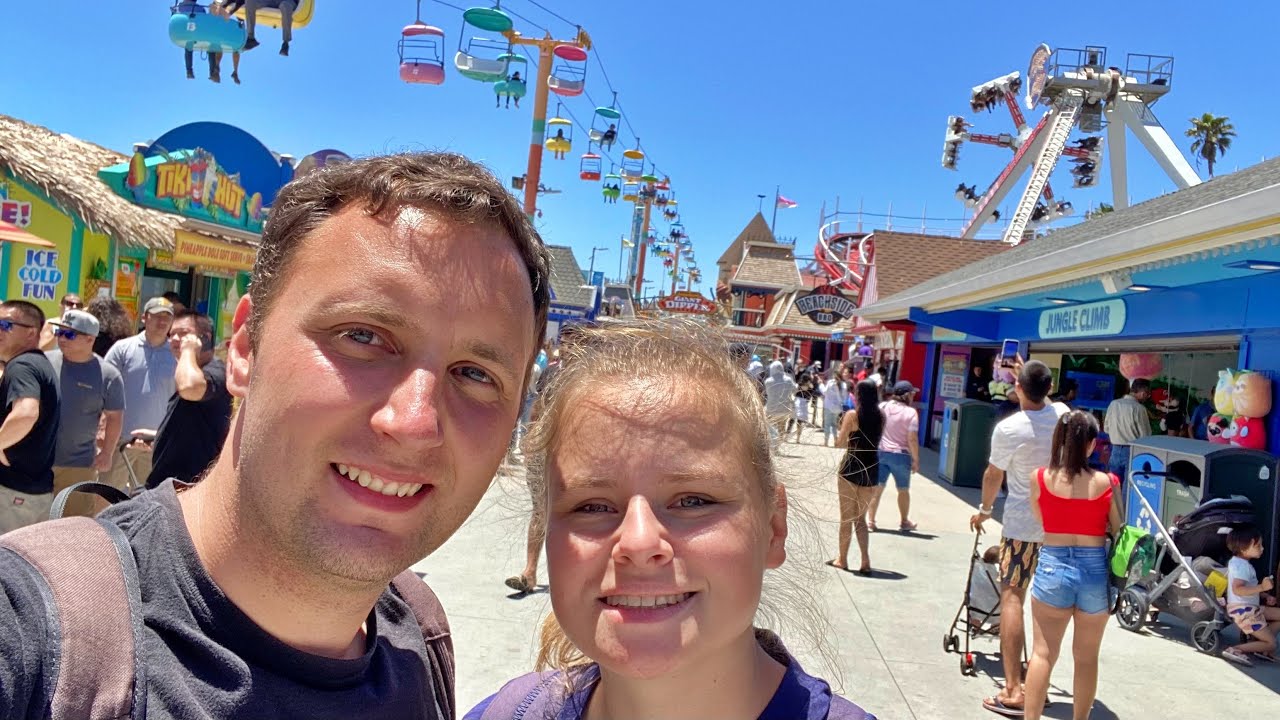 Break Dancer im Keller & Achterbahn auf‘m Dach! 😂 | Santa Cruz beach Boardwalk | USA Tour 2023 #14