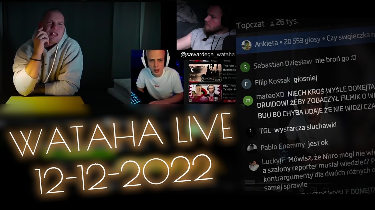LIVE 12.12.2022 - WATAHA LIVE - WARDĘGA LIVE - TELEFON DO NITRO- HIGH LEAGUE 5 - MURAN - SZALONY
