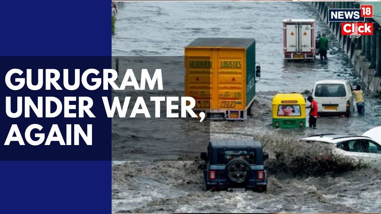 Delhi-NCR Rain: Viral Video Shows Cars Submerged In Gurgaon Waterlogging | Gurgaon Floods | N18V