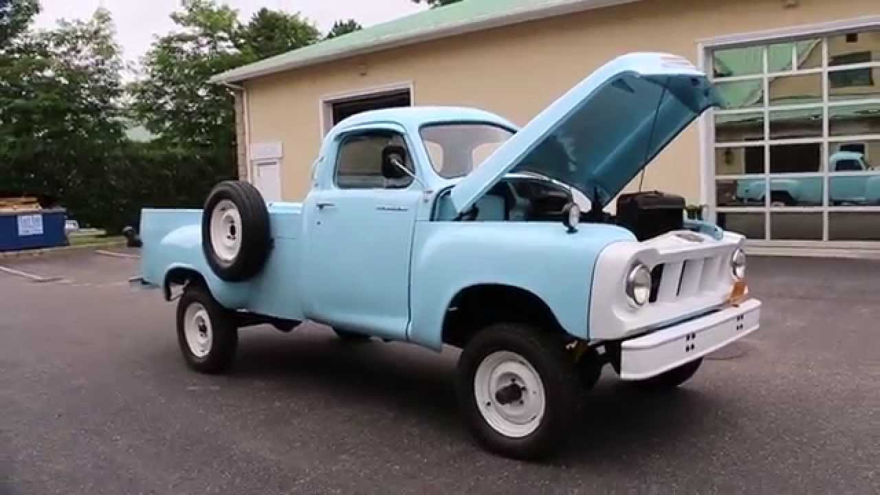 1958 Studebaker Transtar 4x4 Pickup For Sale~Inline 6~Manual Trans~Beautifully Restored