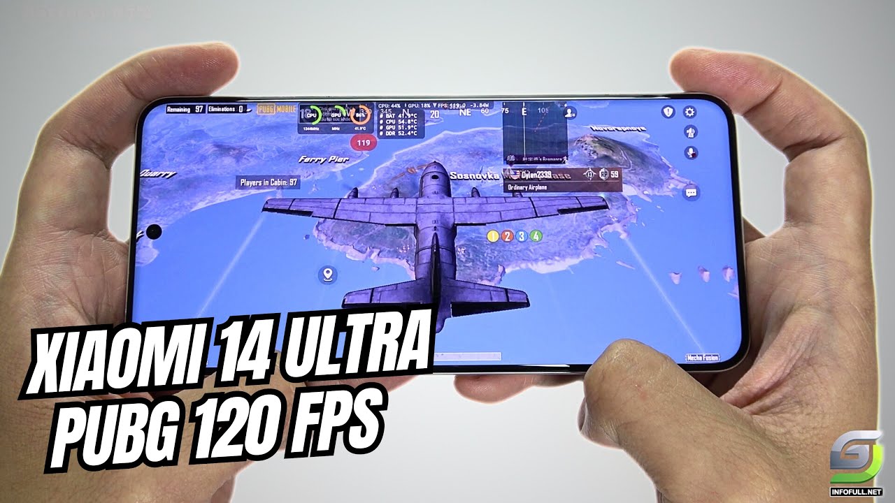 Xiaomi 14 Ultra Test game PUBG Mobile 120 FPS | Snapdragon 8 Gen 3