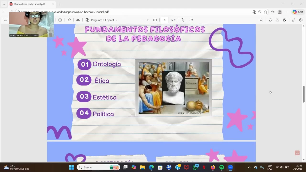 Exposición Fundamentos Filosóficos, Epistemológicos y Gnoseológicos de la pedagogía 