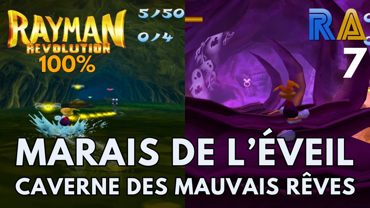 Rayman 2 Revolution 100% - Partie 7 : Marais de l'Éveil & Caverne des Mauvais Rêves [1440p60]