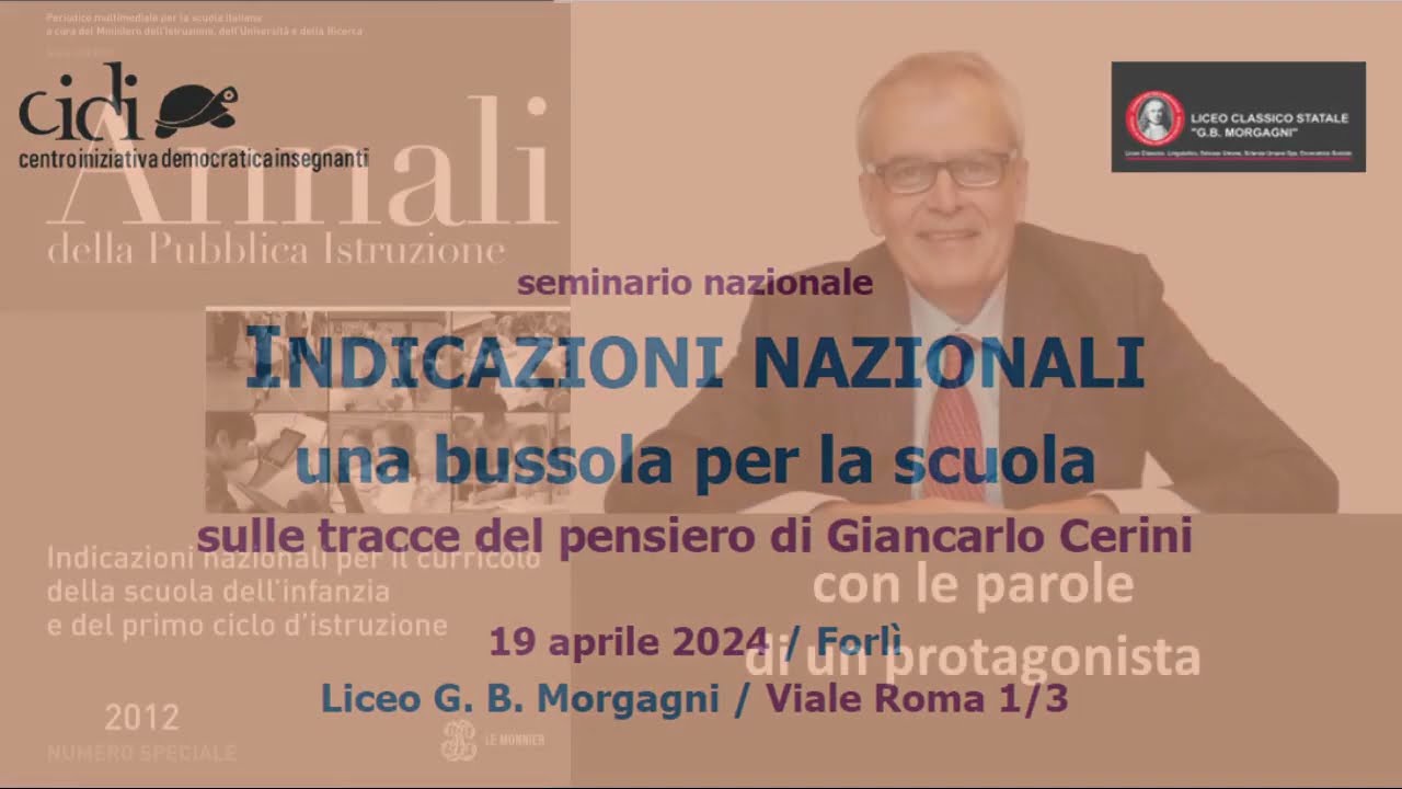Indicazioni nazionali - sulle tracce del pensiero di Giancarlo Cerini