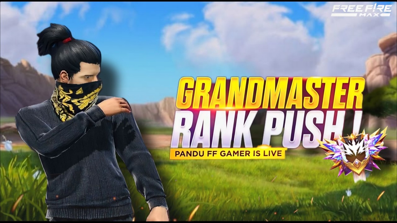 Road to Region Top 1 Rank Push - Pandu FF Gamer is live - Telugu Live stream