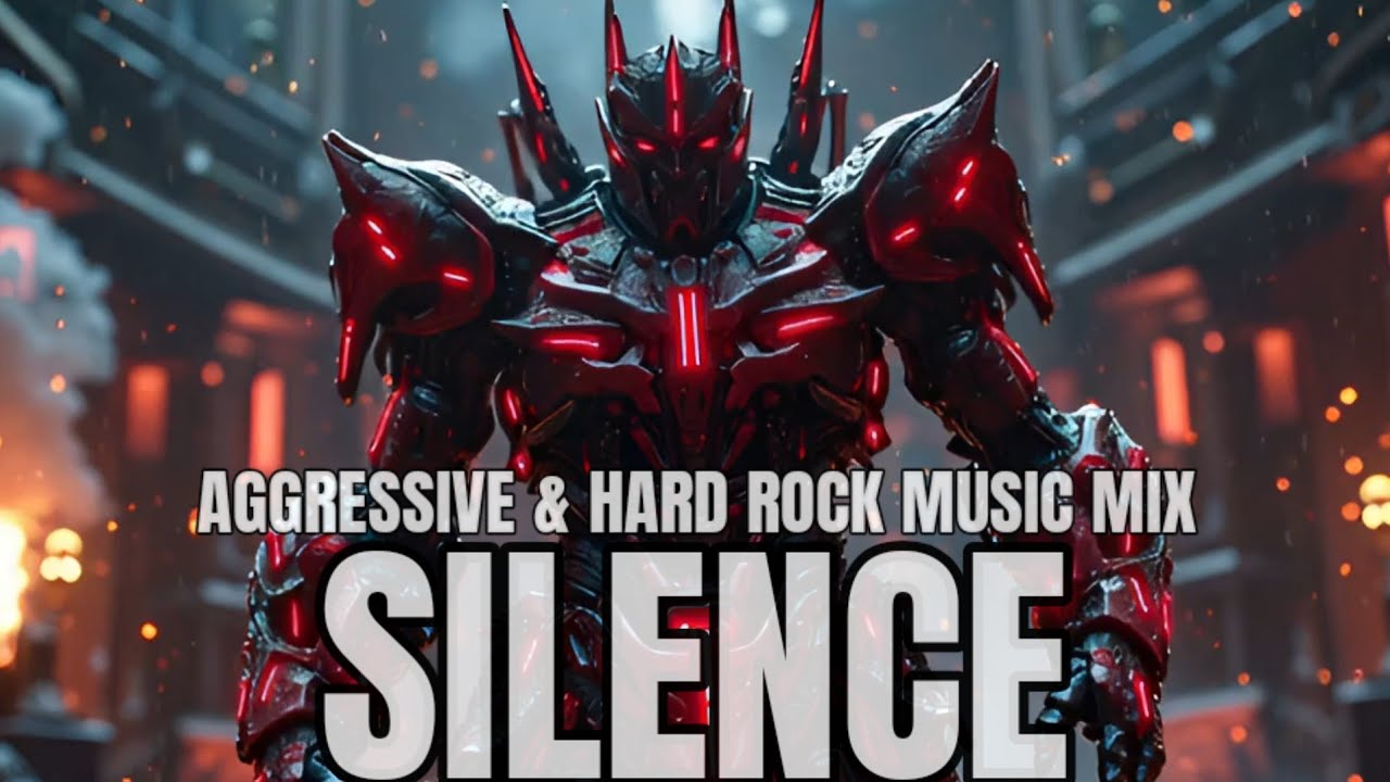 SILENCE - AGGRESSIVE MUSIC MIX 💀 Hard Rock Music Mix 💀 Rock Gym Workout Music Mix