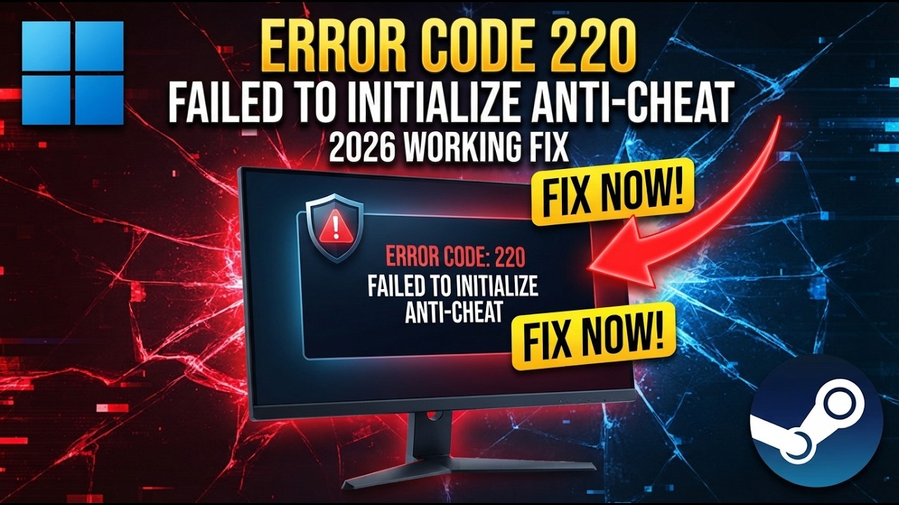 Fix Marvel Rivals Error Code 220 | Failed to Initialize Anti-Cheat (2026)
