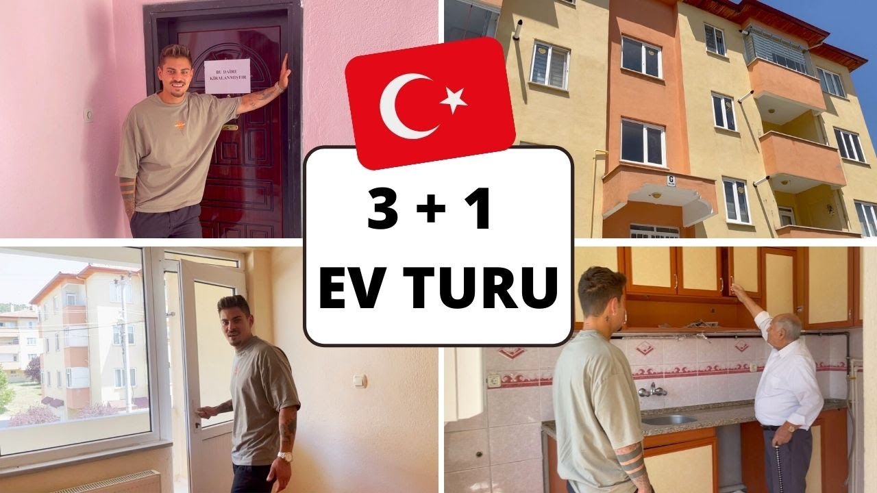 T&Uuml;RKIYE'DE EVIMIZ 3+1 EV TURU 🏡 🇹🇷 ALMANCILAR