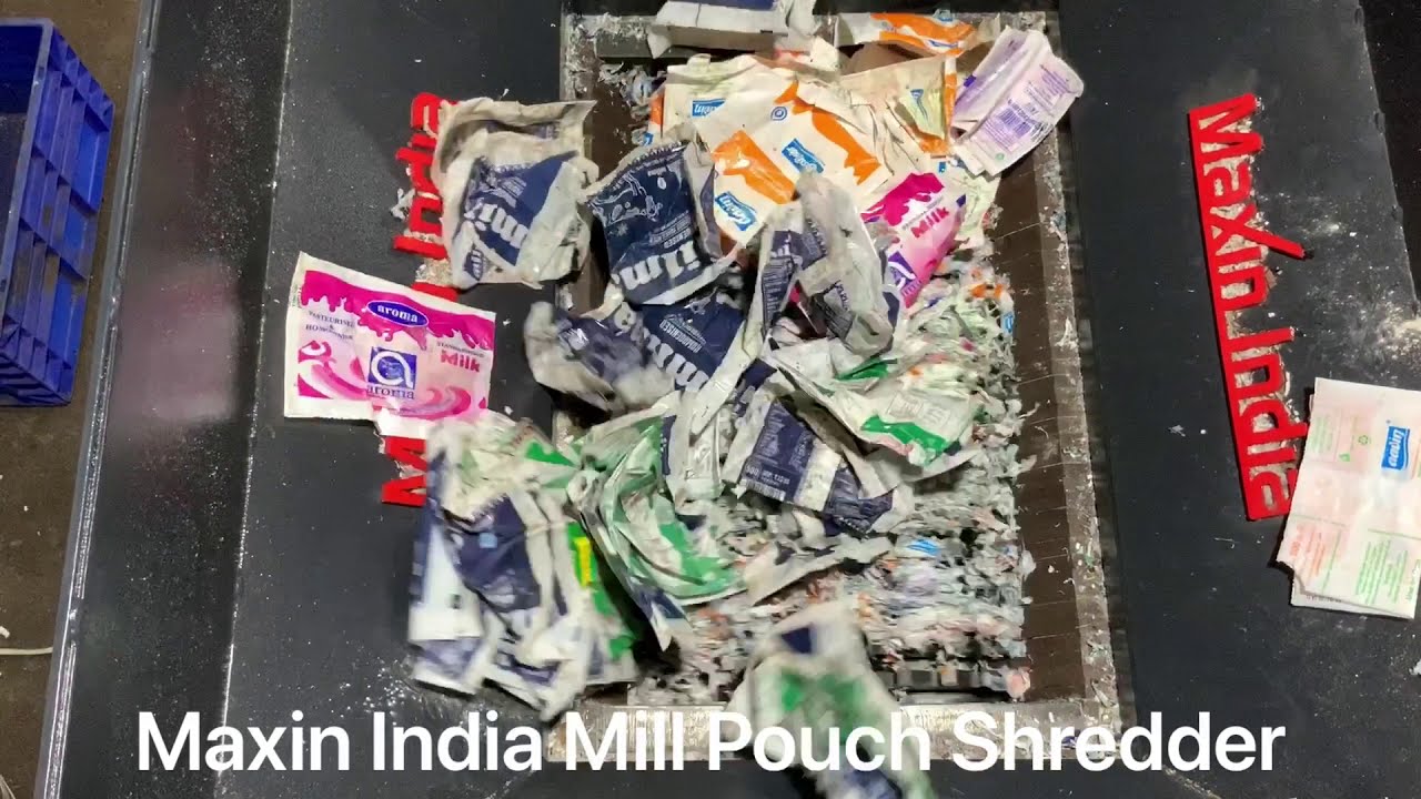 LDPE Shredder, Milk Pouches Shredder, Milk Pouch Crusher, #LdpeFilmShredder, #MilkPouchesCrusher,