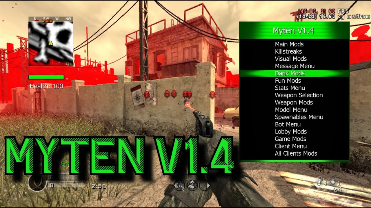 COD 4 Mod Menu Myten V1.4 Showcase/Release! (Xbox 360)