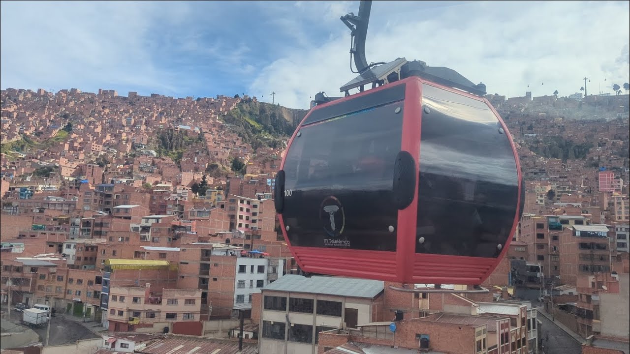 🇧🇴La Paz.🙏Si les gusta sigan el canal. 💛teleféricos y el alto a 4095msnm!! qué altura!!!