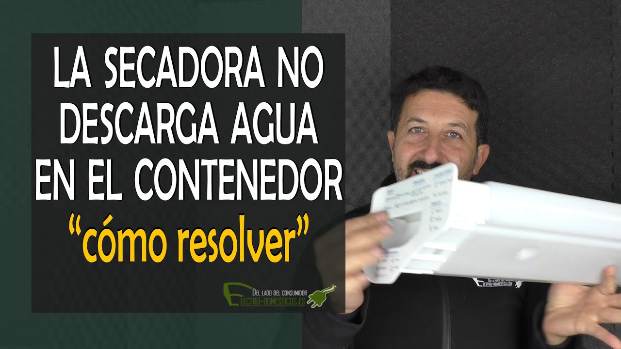 La secadora no drena agua por debajo