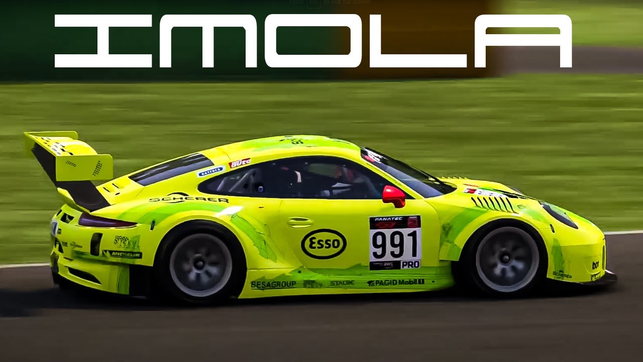 Porsche GT3 R - Imola - Hotlap and Race - Automobilista2 (AMS2)