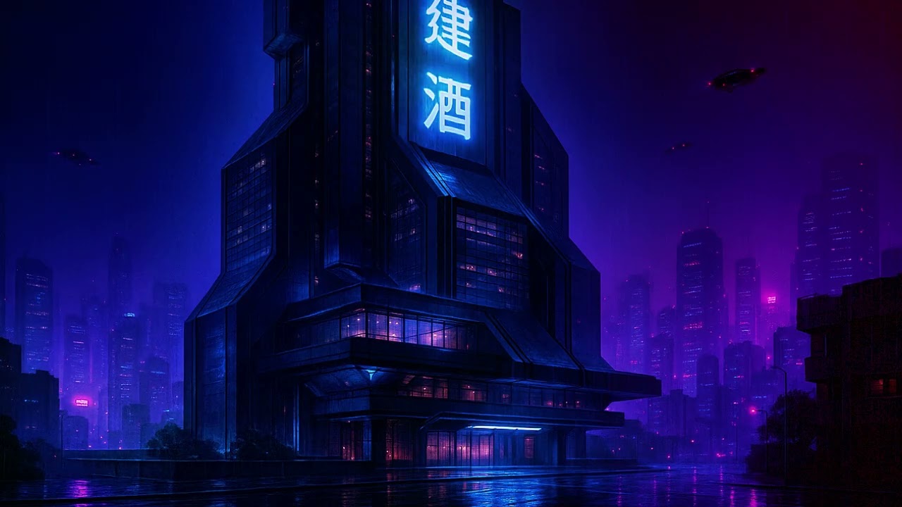 🏙️ Konpeki Plaza | Cyberpunk Ambient Music for Deep Focus & Futuristic Dreams 🌌💿