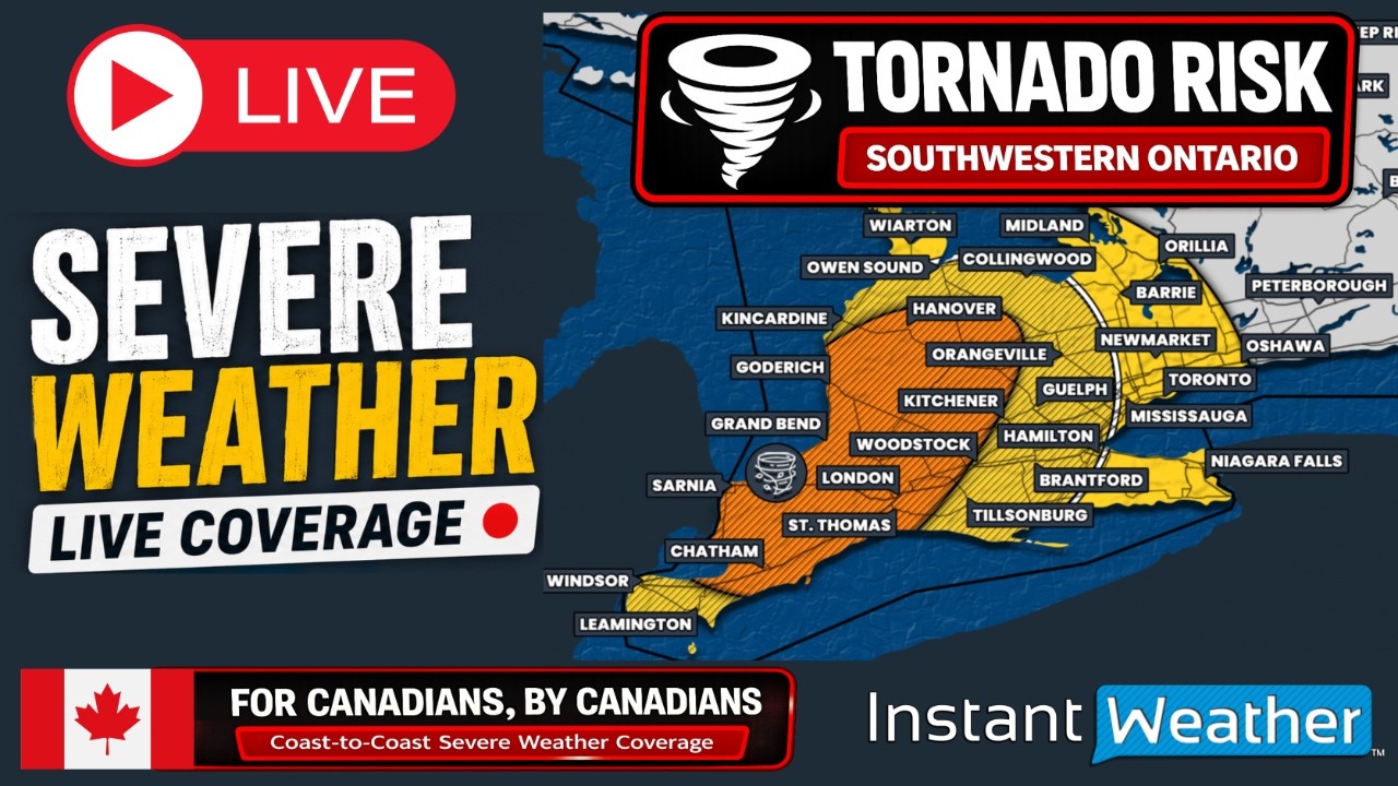 🔴 LIVE | 🌪️ Tornado Risk: Ontario Severe Weather Coverage (Thu, Jun. 25, 2026)