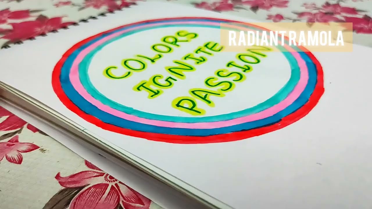 Ignite Your Passion with Vibrant Mandala Drawing + Motivational Quote | Art Tutorial @radiantramola 