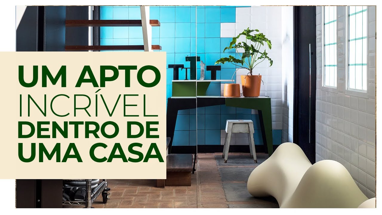 ME SURPREENDEU! APARTAMENTO MODERNO, MINIMALISTA MAS COM GARIMPOS ANTIGOS E ... DENTRO DE UMA CASA