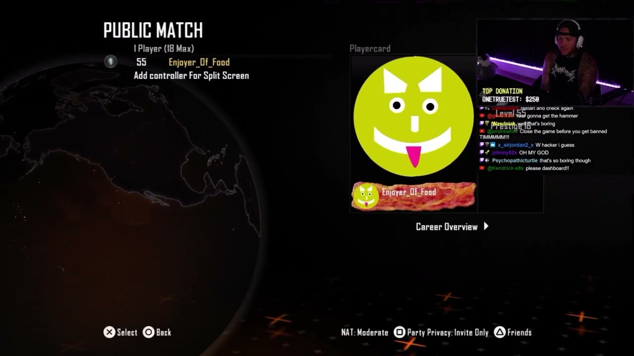 C Isnt Sharp, он же XBOX360LSBEST, взламывает классы TimTheTatMan в Black Ops 2 во время прямой т...